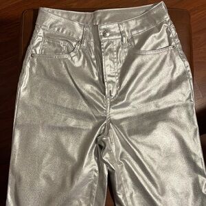 H&M Silver Straight Legs Pants